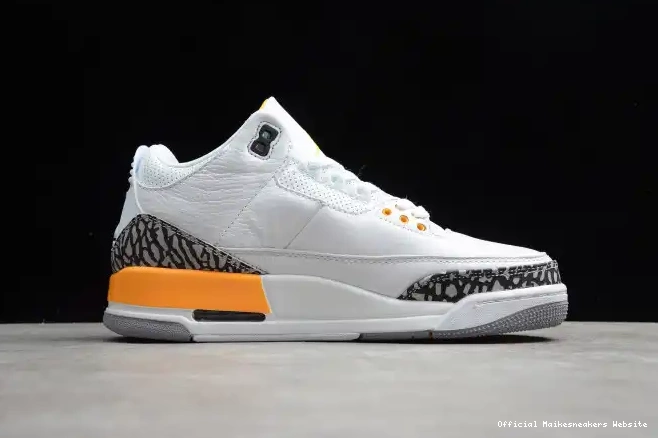 Official Maikesneakers 3 ORANGE CK9246-108 JORDAN RETRO AIR LASER (W) 0507